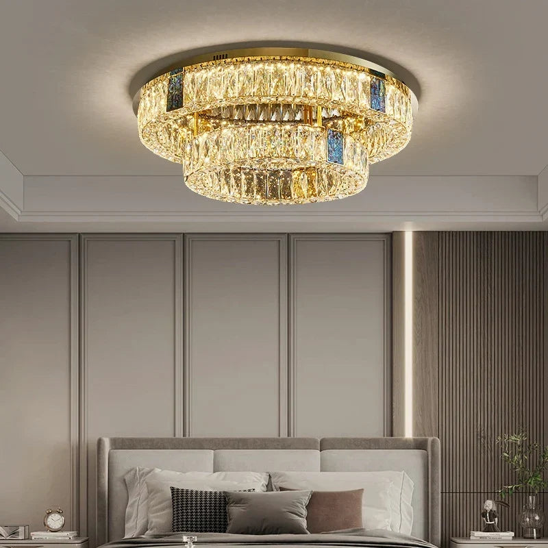 Gold E14 flush mount