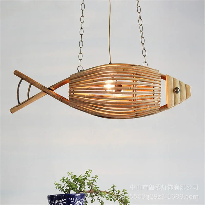 Bamboo Fish Pendant, view 9