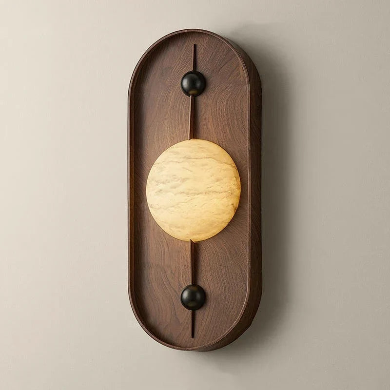 Marble sconce in a restaurant