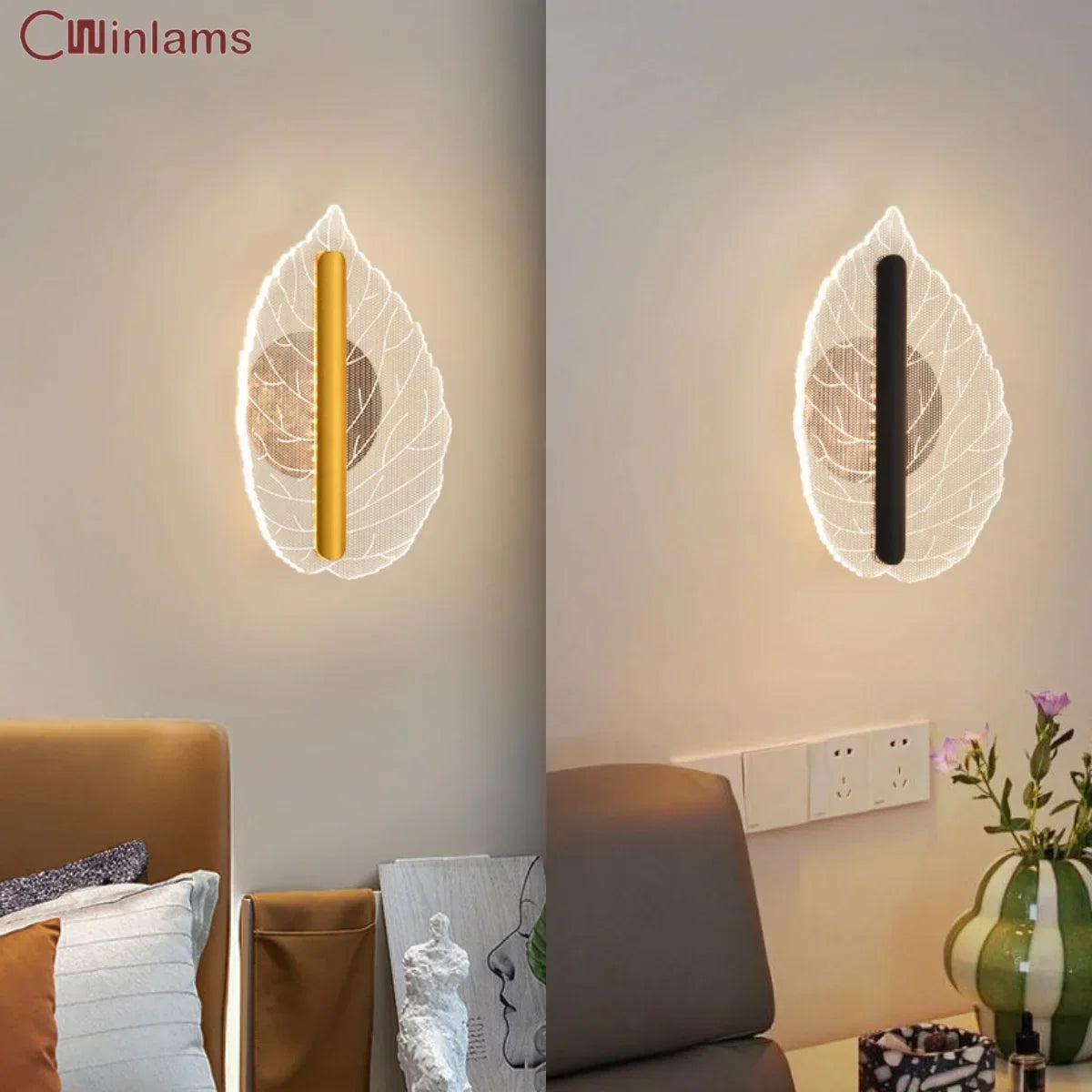 Leaf LED wall light