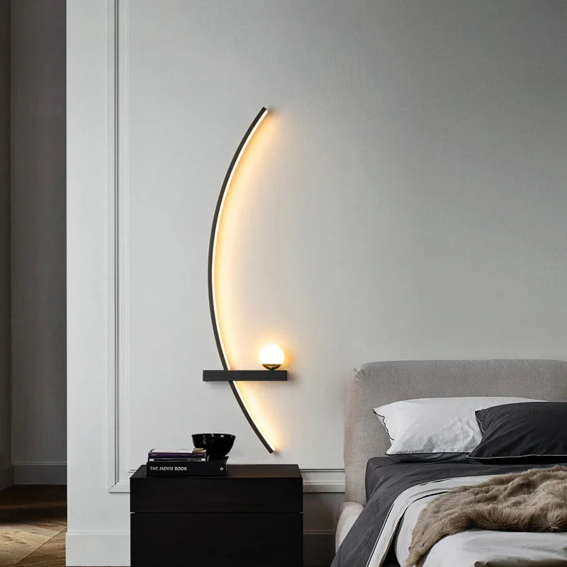 Nordic striped wall light