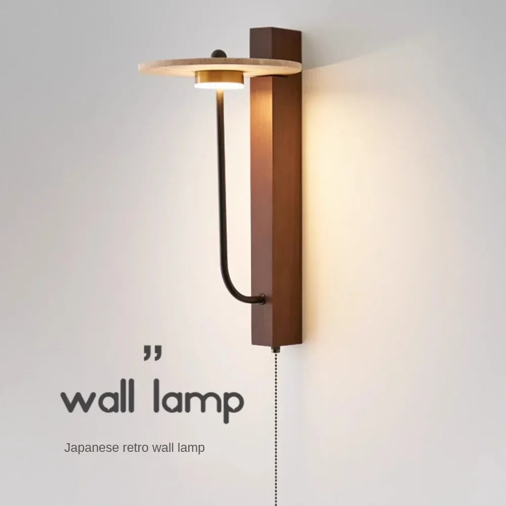 Vintage stone wall light