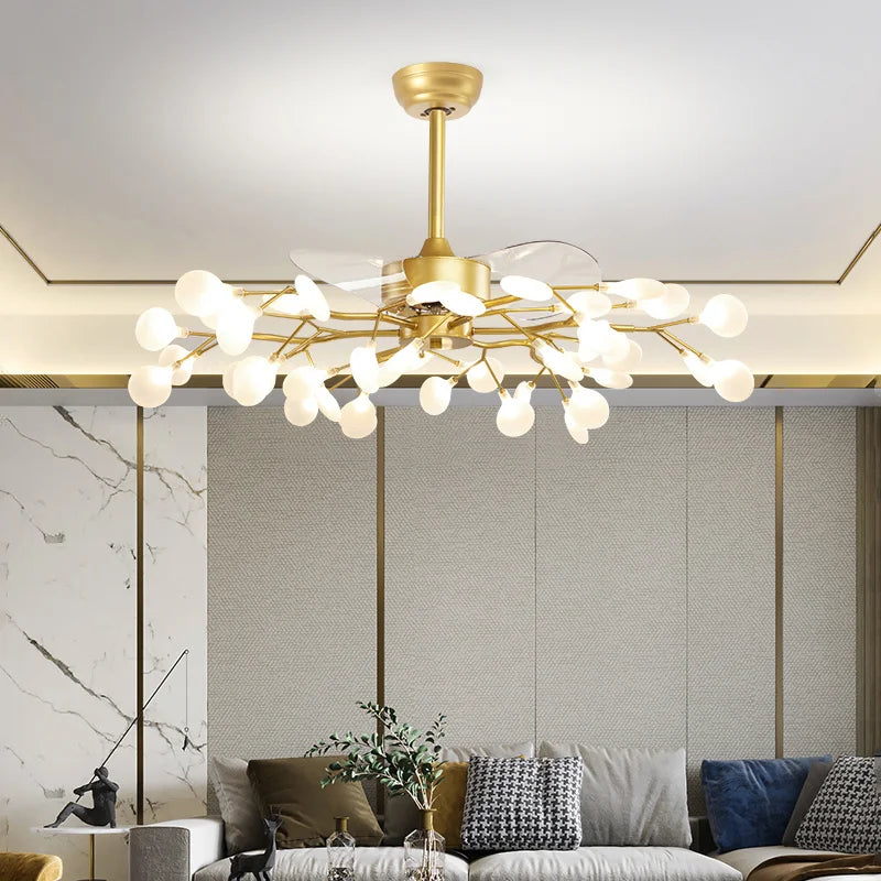 LED Fan Chandelier with Remote, view 6