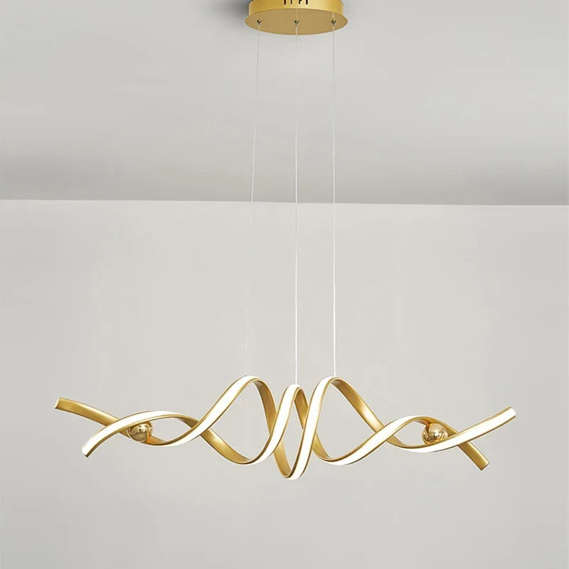 Gold linear flush mount