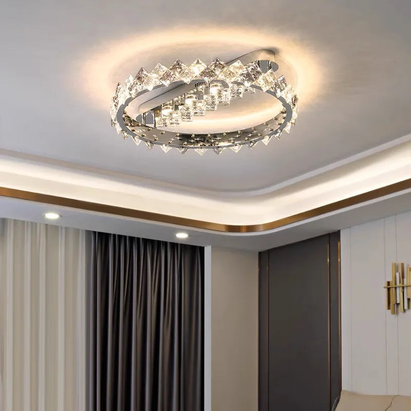 Steel LED chandelier