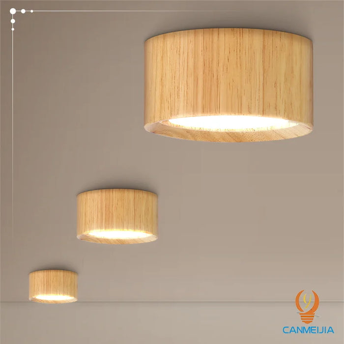 Wood LED ceiling light