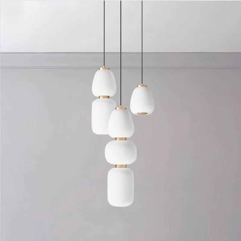 Milk Glass Pendant, view 4