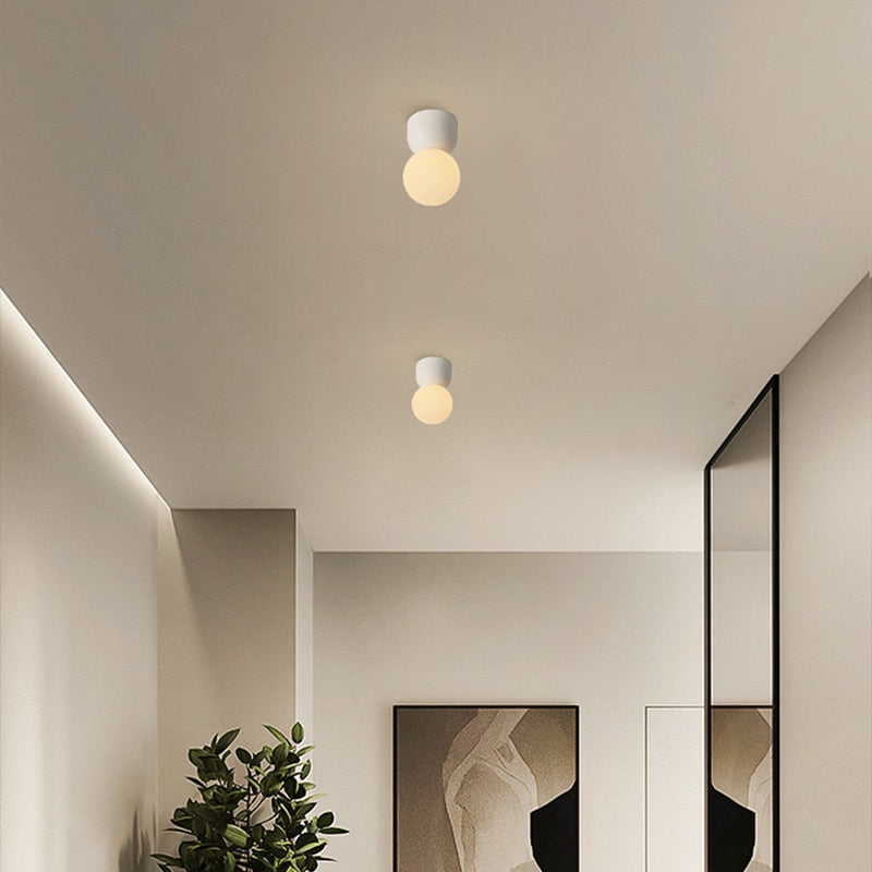 White LED flush mount