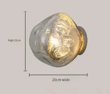 Modern Glass LED Sconce, view 7