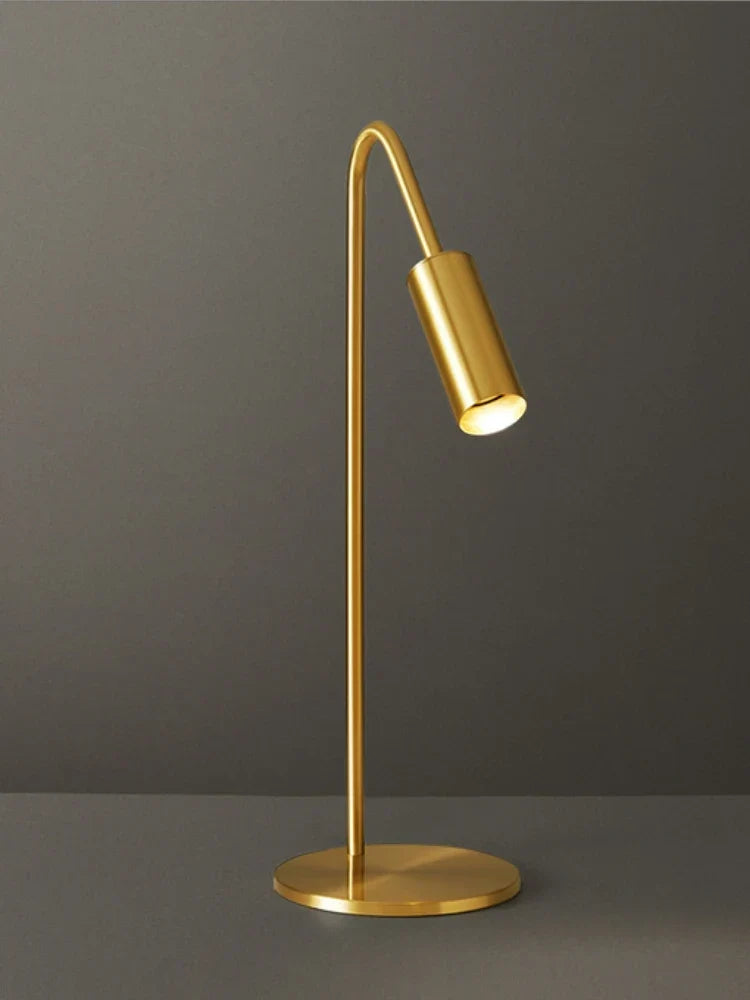 Copper desk lamp