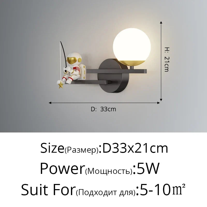 Astronaut Moon Sconce, view 16