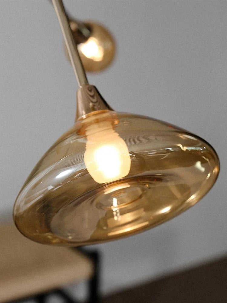 Art Deco Glass Chandelier, view 4