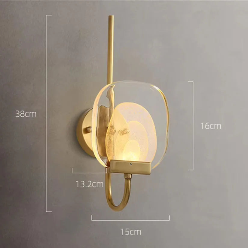 Gold modern sconce