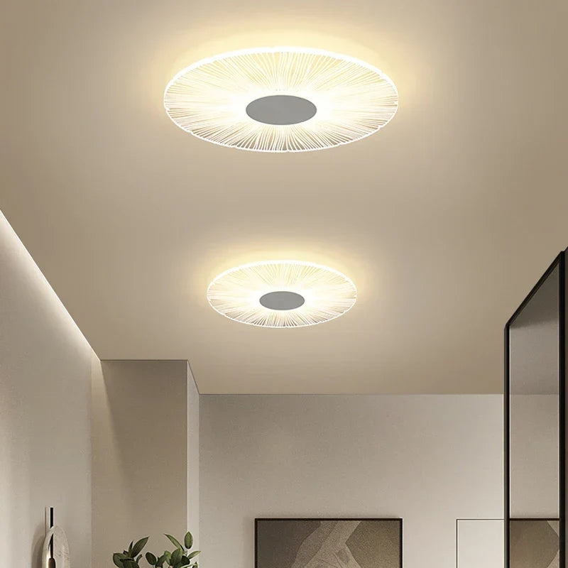 Creative white flush mount