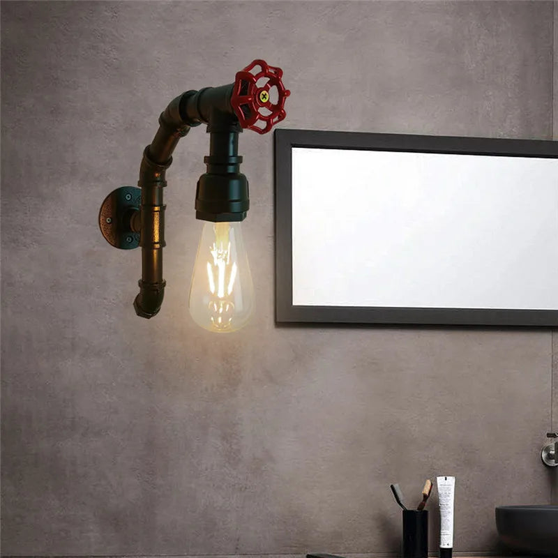 Vintage metal loft wall light