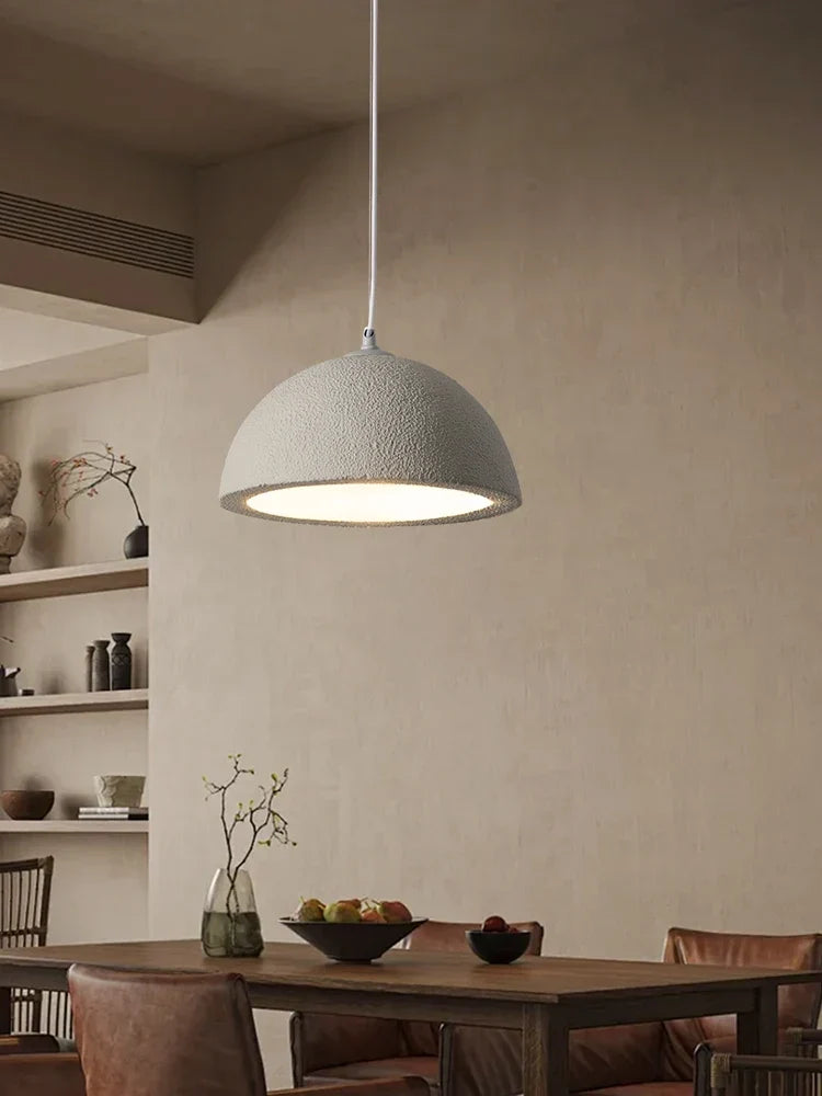 White textured pendant