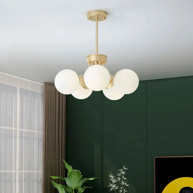 Nordic glass chandelier