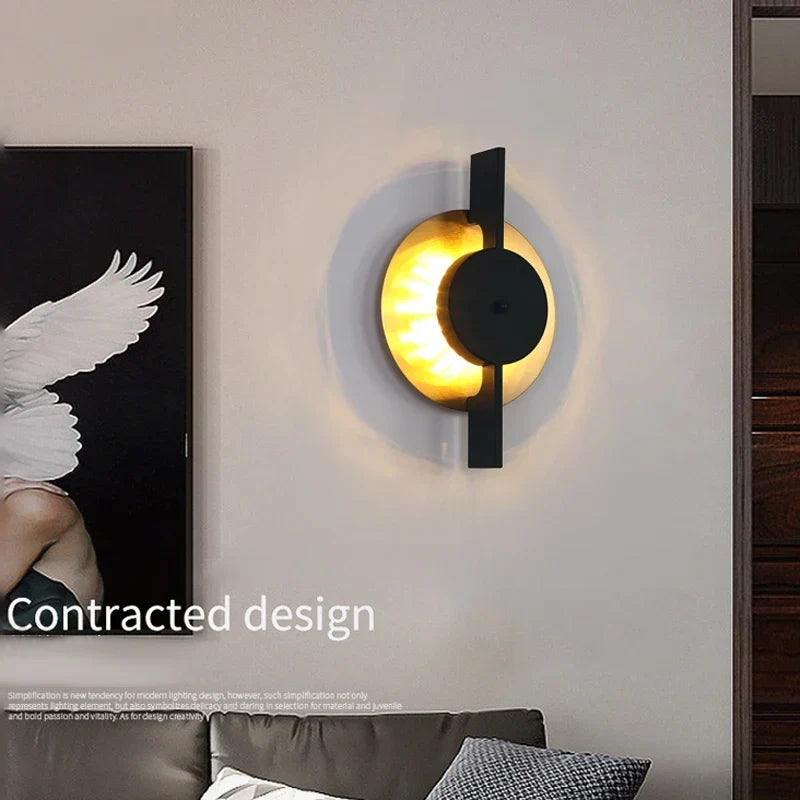 Gold minimal sconce