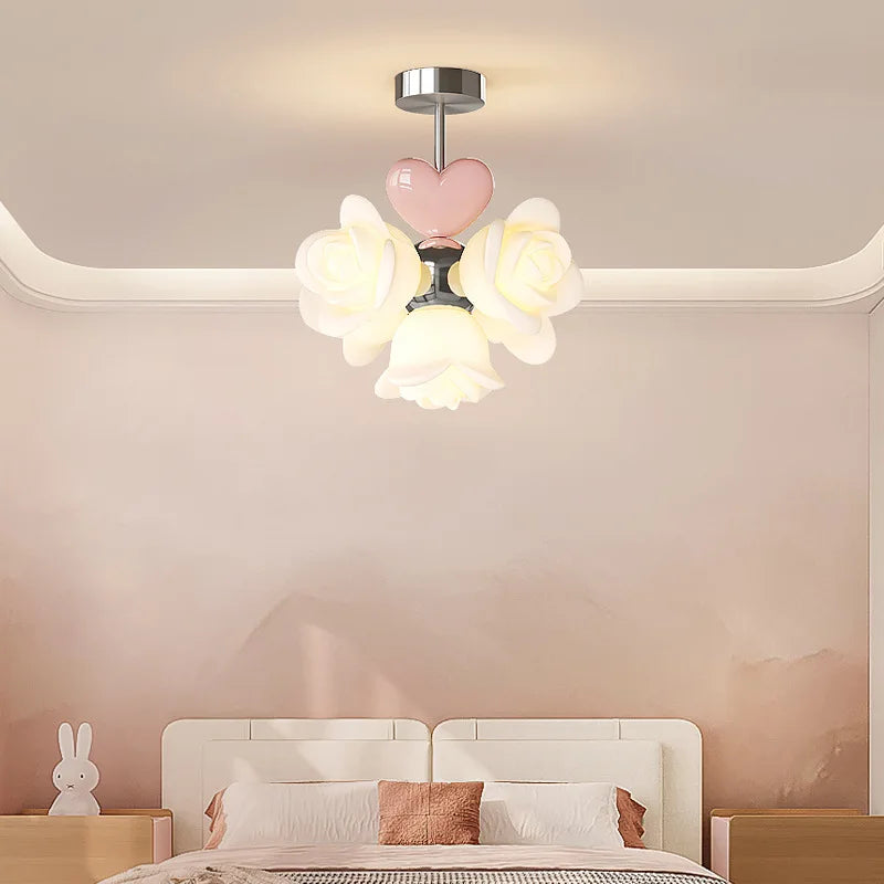 Pink flower kids light