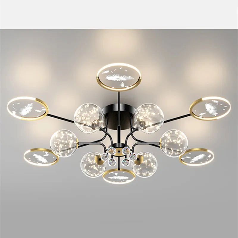Remote LED ceiling light