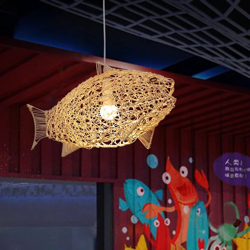 Bamboo Fish Pendant, view 8