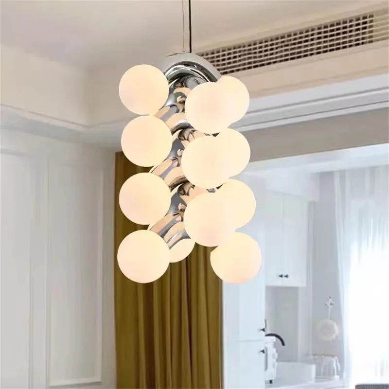 Glass Cluster Chandelier, view 4