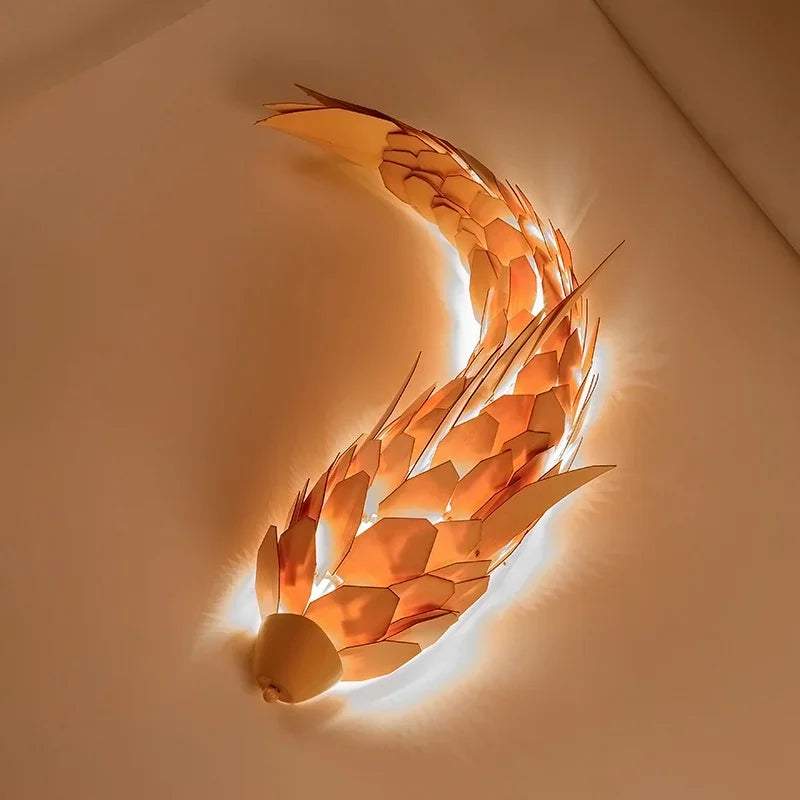 Wood Fish LED Wall Light, view 3