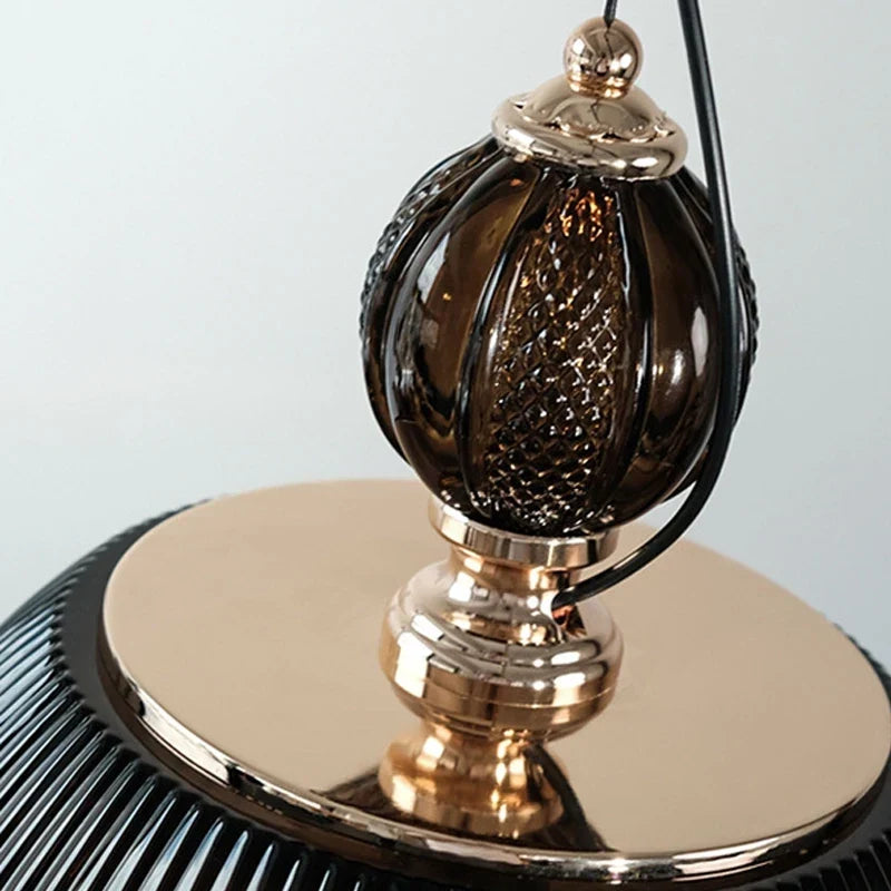 Nordic Black Glass Pendant, view 7