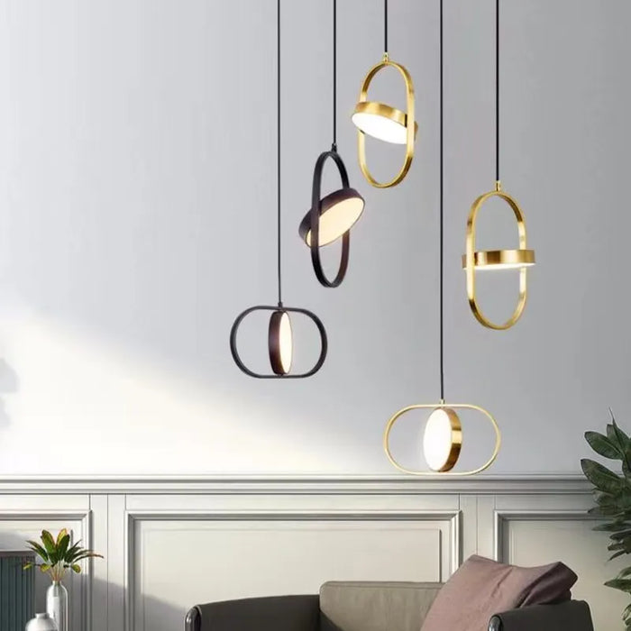 Rotating LED ceiling light