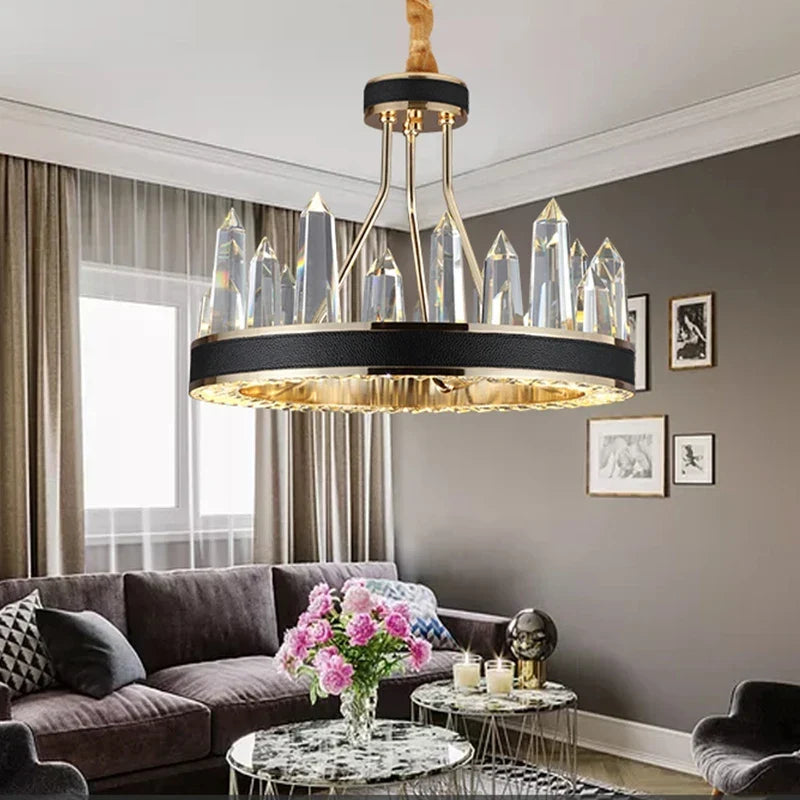Clear Crystal Chandelier, view 6