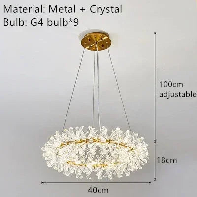 Crystal Ring Chandelier, view 12