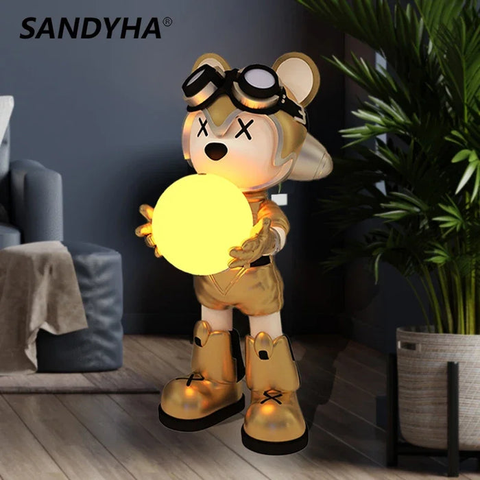 Bear floor lamp
