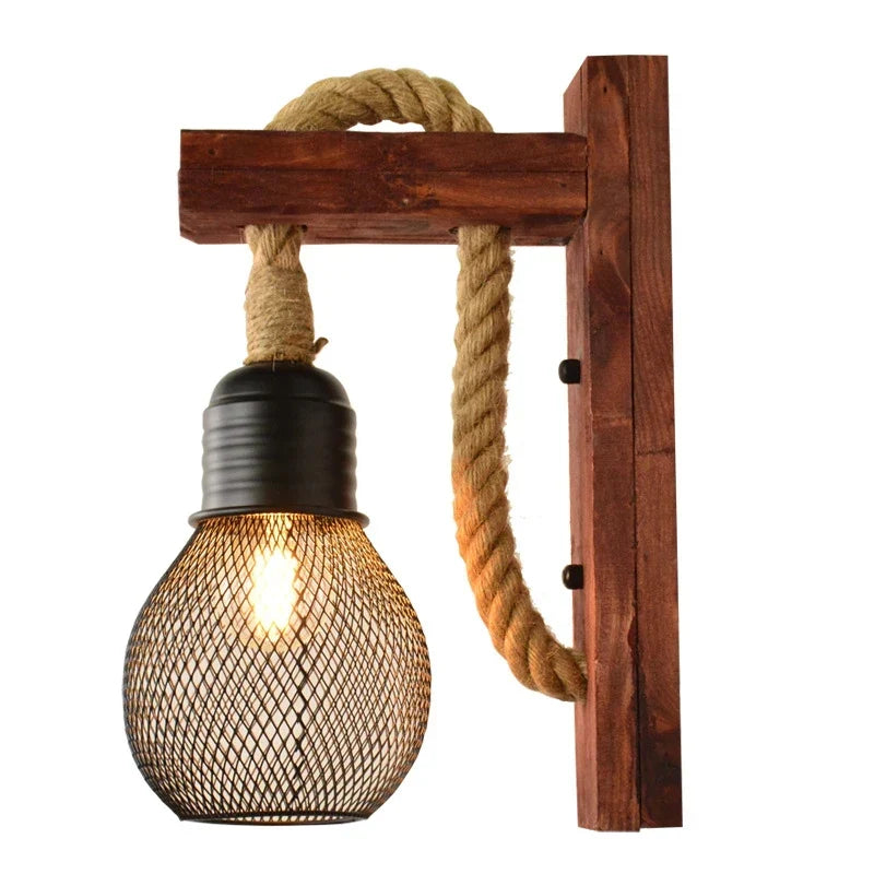 Wood Rope Sconce, view 14
