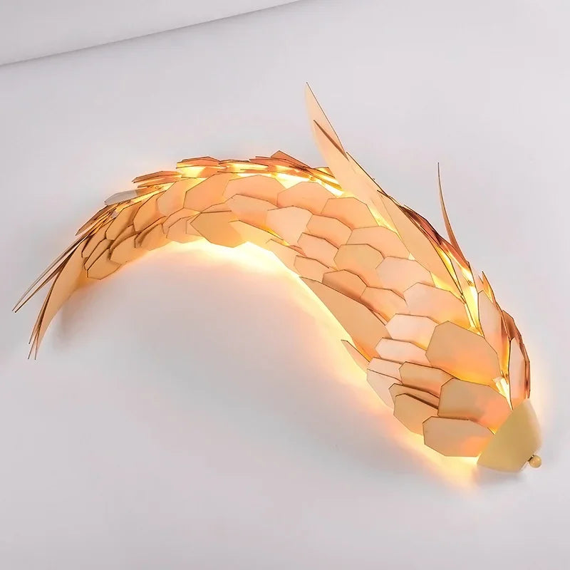 Wood Fish LED Wall Light, view 4