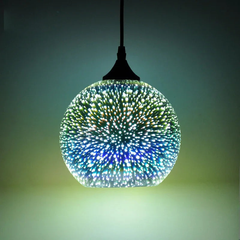 Colored Glass Pendant, view 3