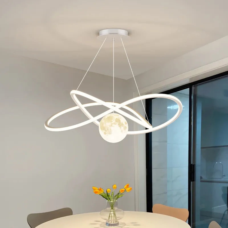 Circular LED pendant