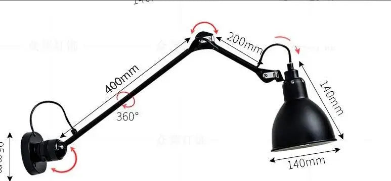 Nordic Adjustable Wall Light, view 13