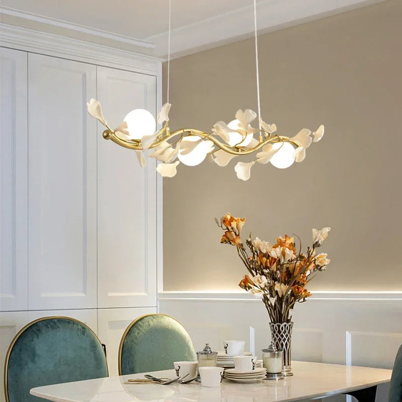 Luxury Ginkgo LED Chandelier, view 3