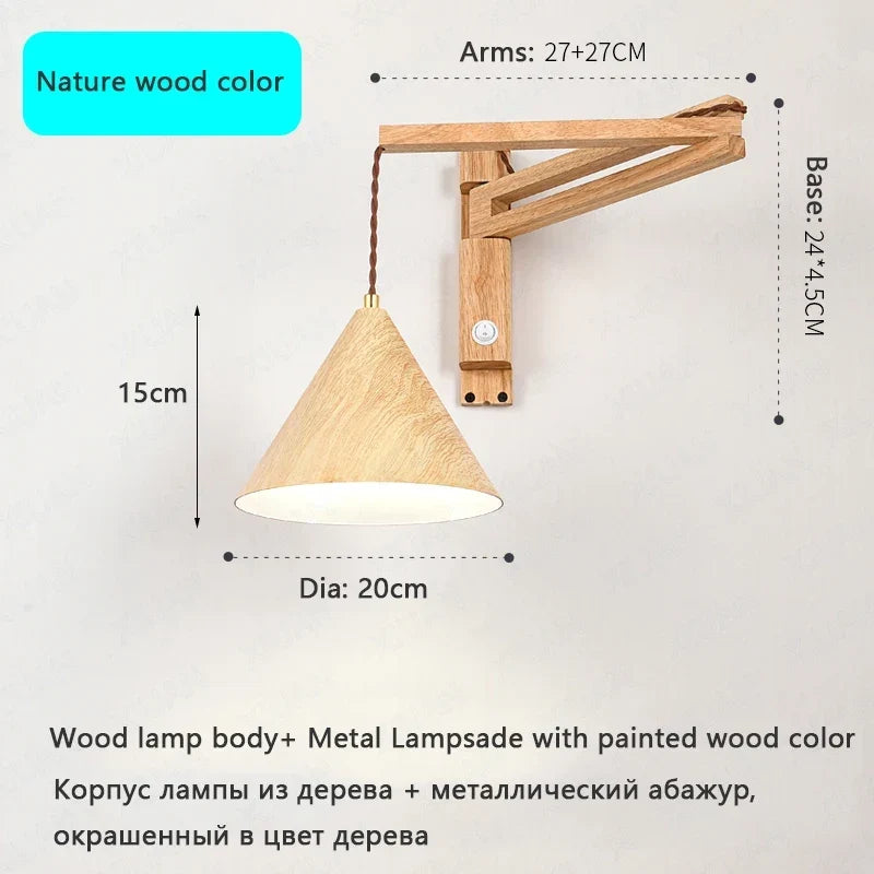 Japanese Wood Sconce, view 7