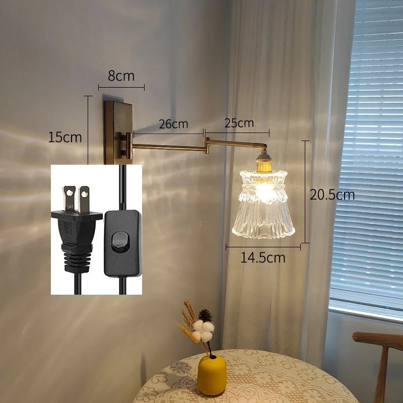 Rotating Arm Glass Light, view 8