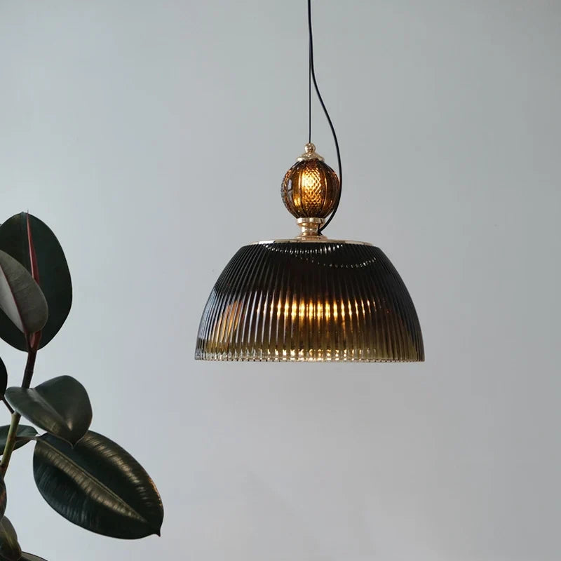 Nordic Black Glass Pendant, view 4