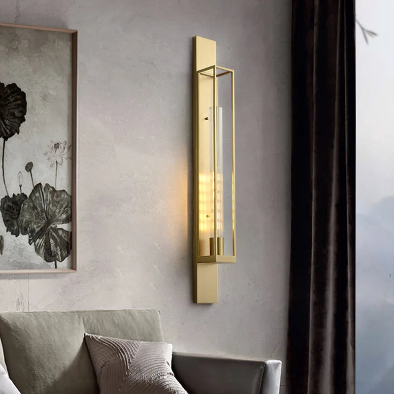 Brushed Brass Sconce, view 4