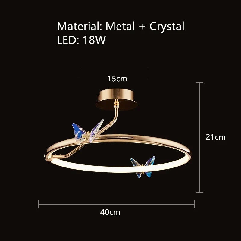 Crystal Butterfly Light, view 6