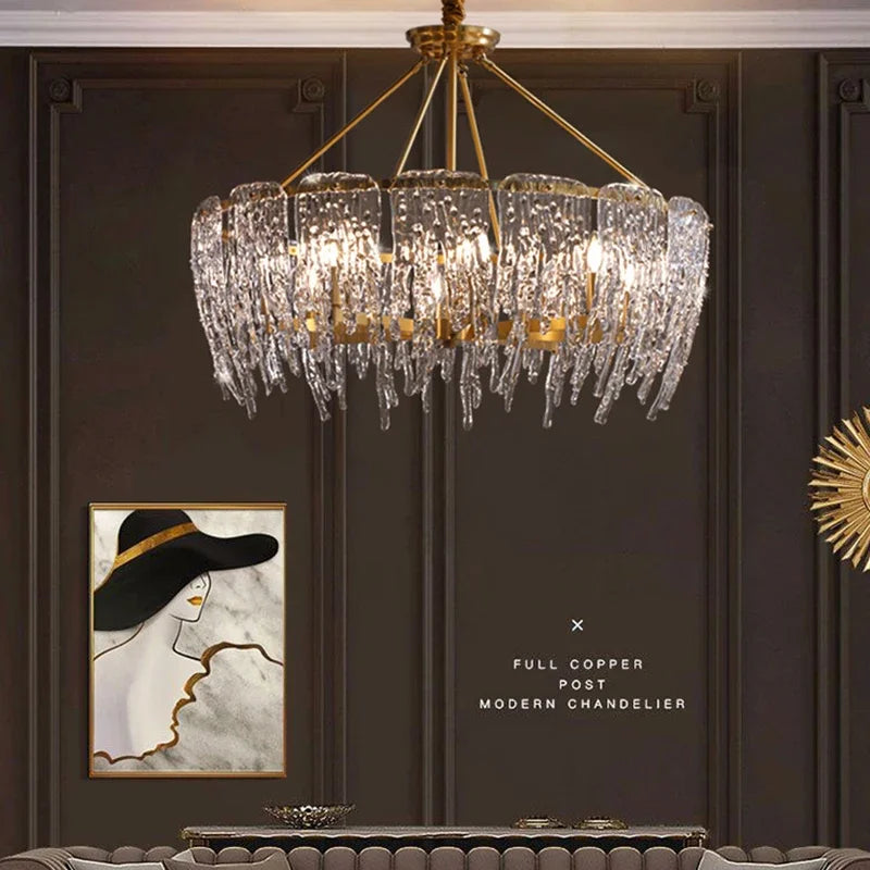 Modern crystal chandelier