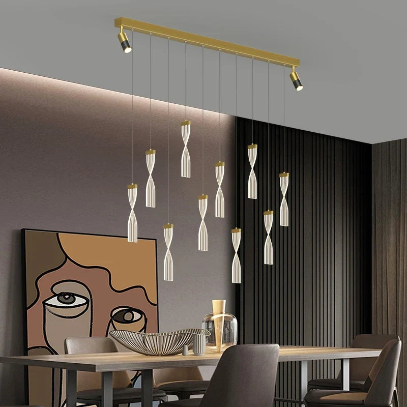 Nordic LED Linear Pendant, view 4