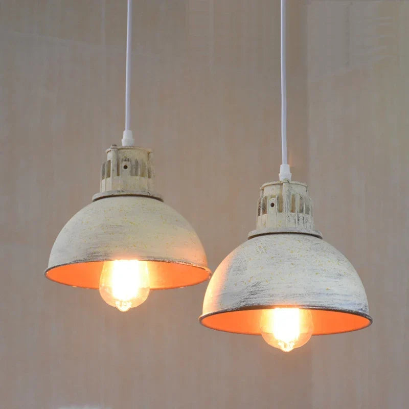 Vintage pot lid pendant
