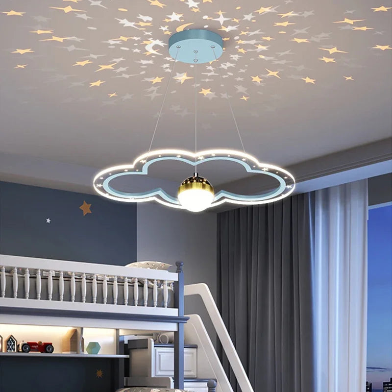 Kids Flower & Cloud Pendant, view 6
