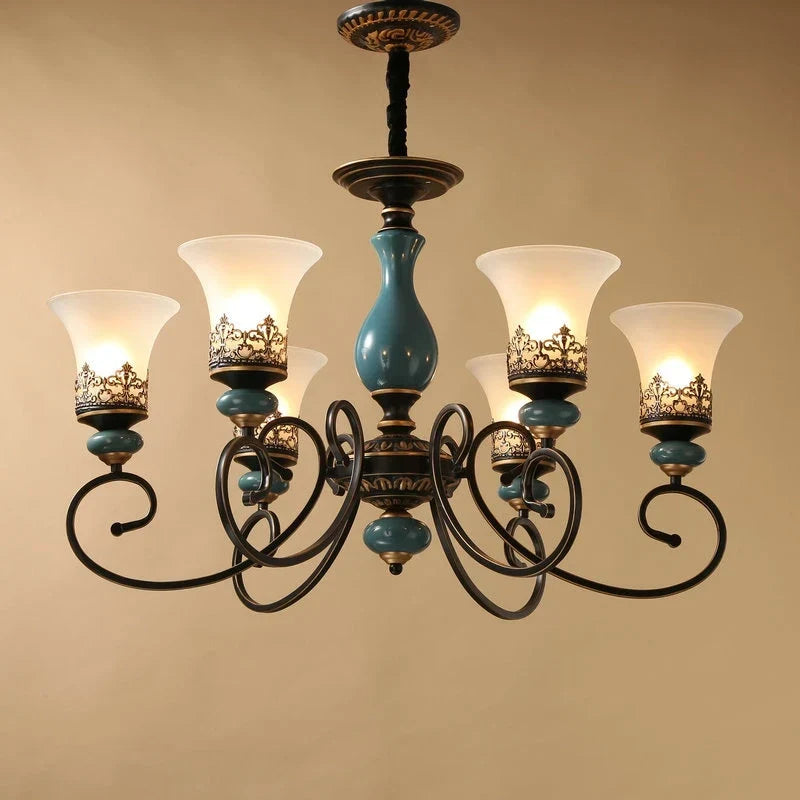 Ceramic chandelier