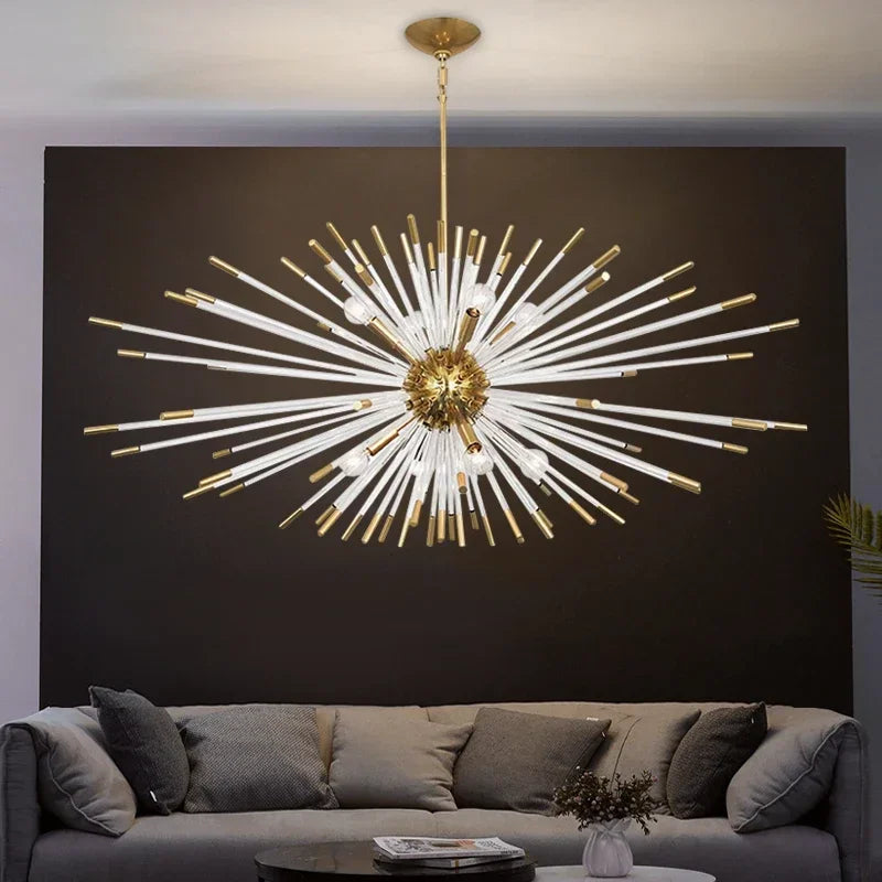Luxury Gold Crystal Chandelier, view 5