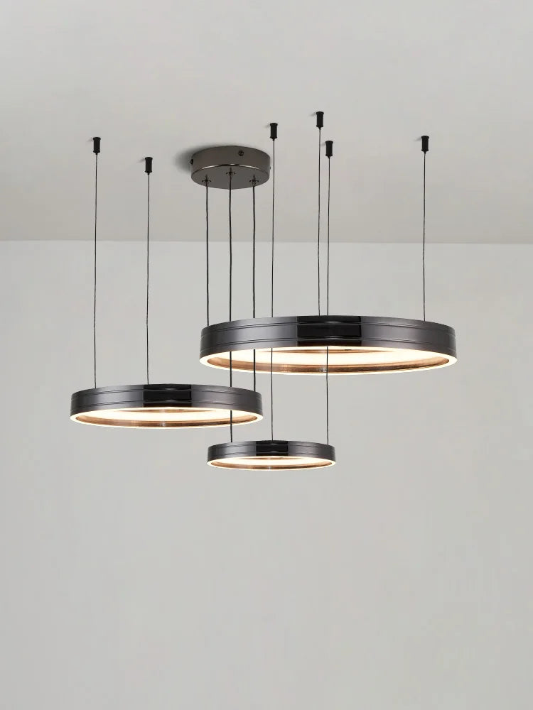 Round Nordic chandelier